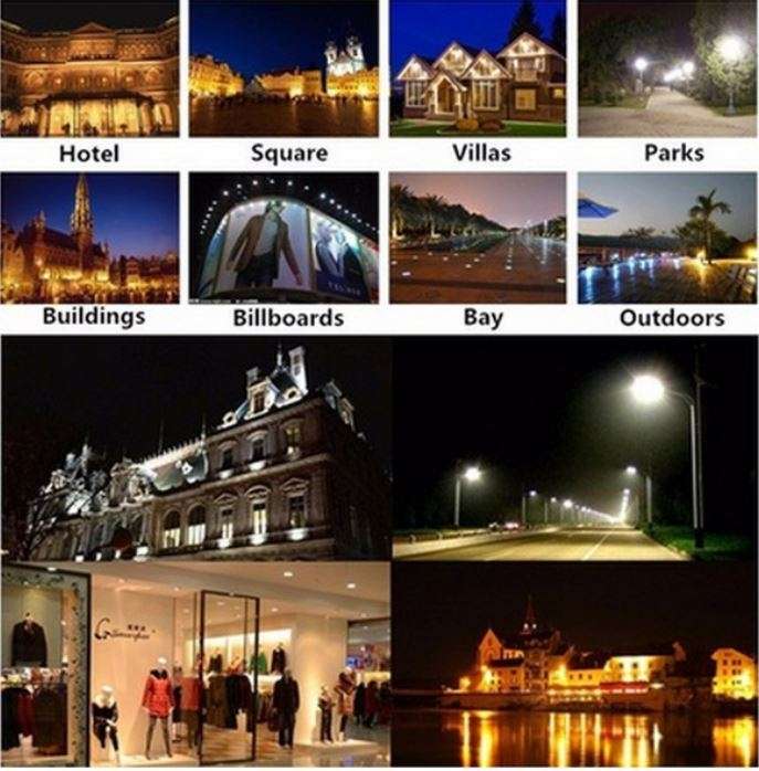 54 LED Solar Flood Light with 5 meter cable, Solar Panel, Solar Panel Bracket, Day & Night Sensor