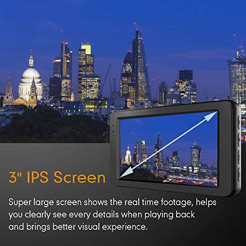 NEW! Full HD 1080P 3" Car Camera & Video Recorder, HDMI Port, 5 MP, Night Vision, G-Sensor