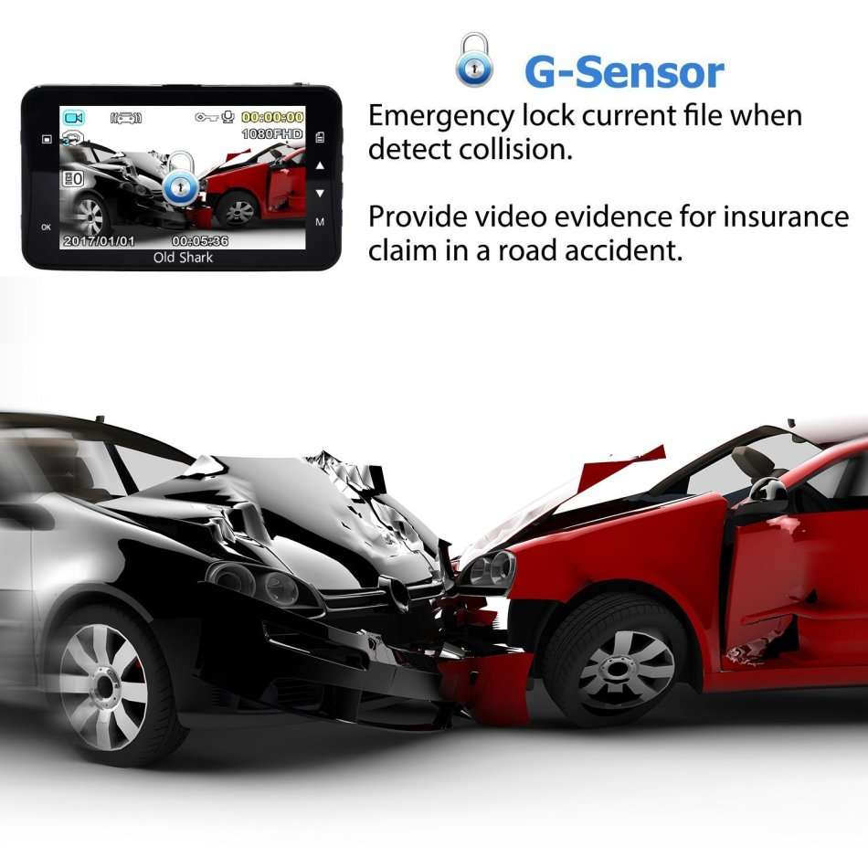 NEW! Full HD 1080P 3" Car Camera & Video Recorder, HDMI Port, 5 MP, Night Vision, G-Sensor