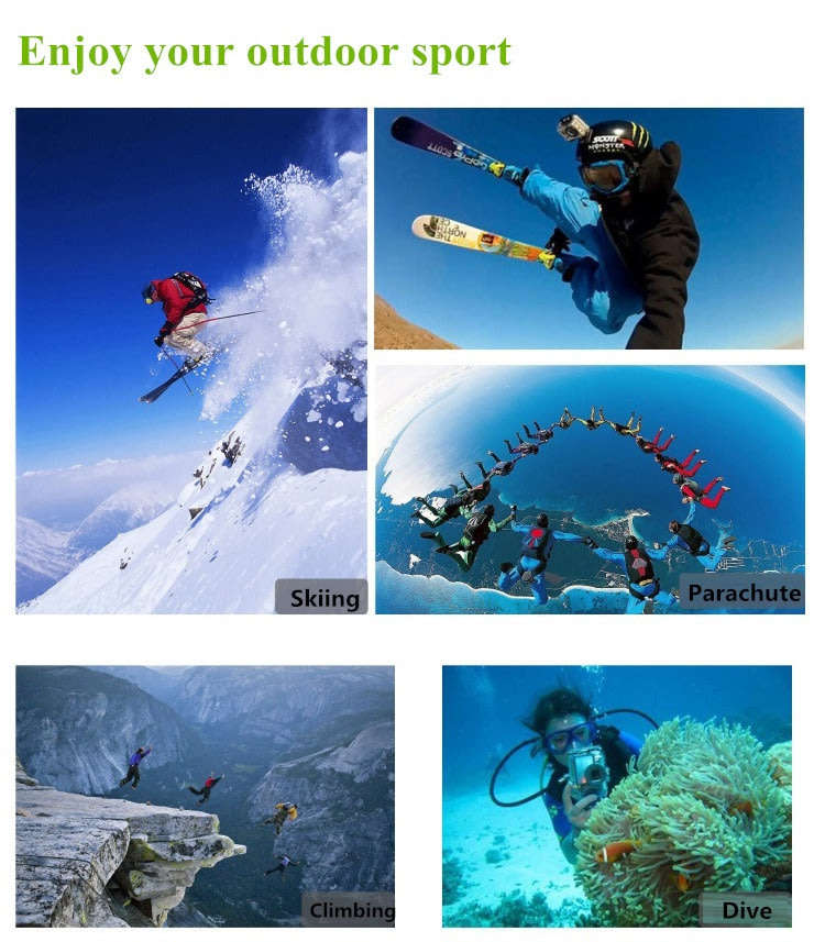 2" Full HD Action Sport Camera - Waterproof, LCD Screen, Side Helmet Mount, Waterproof Casing..