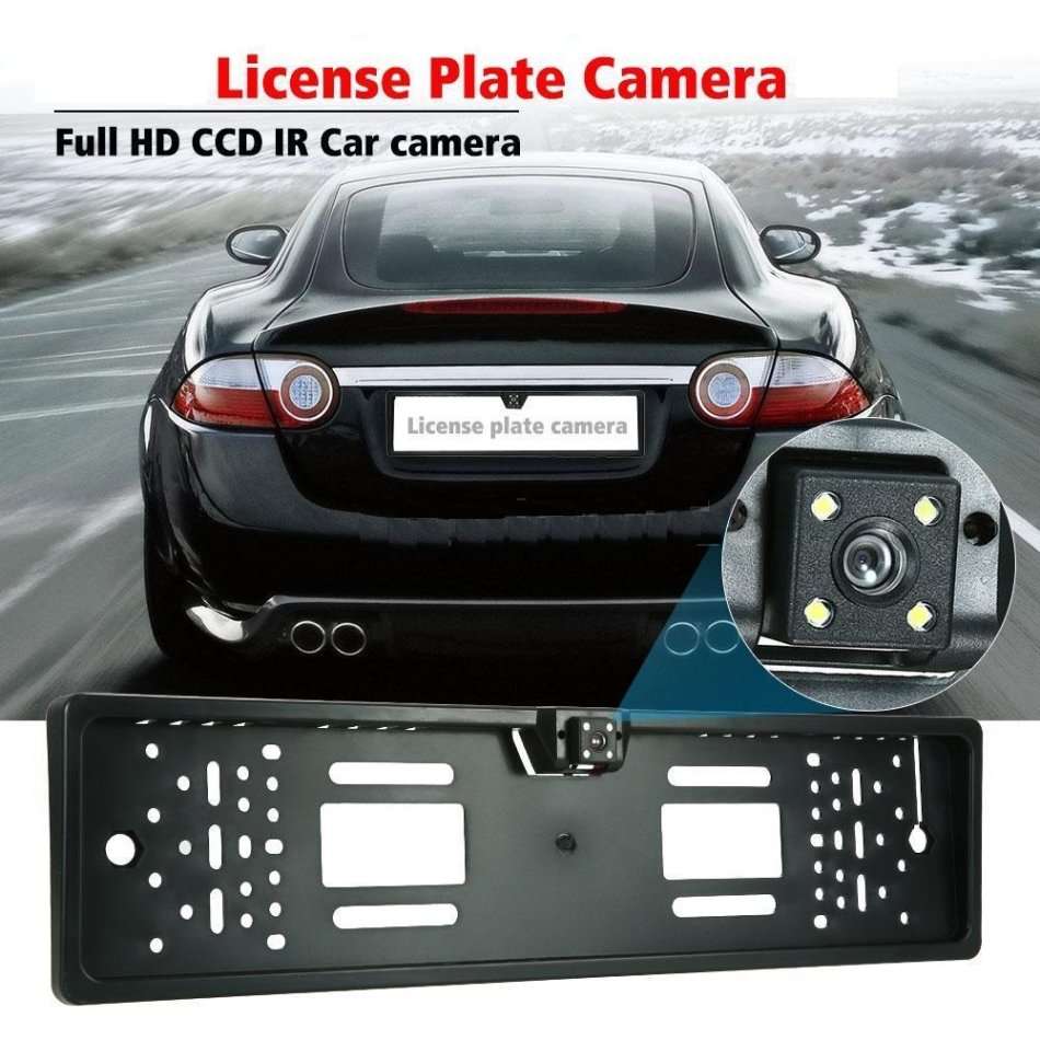 Waterproof Night Vision HD LED Number Plate Holder With Camera