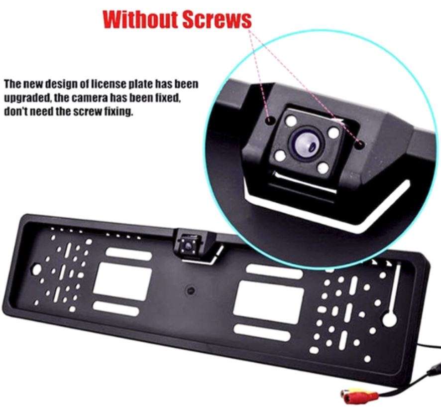 Waterproof Night Vision HD LED Number Plate Holder With Camera