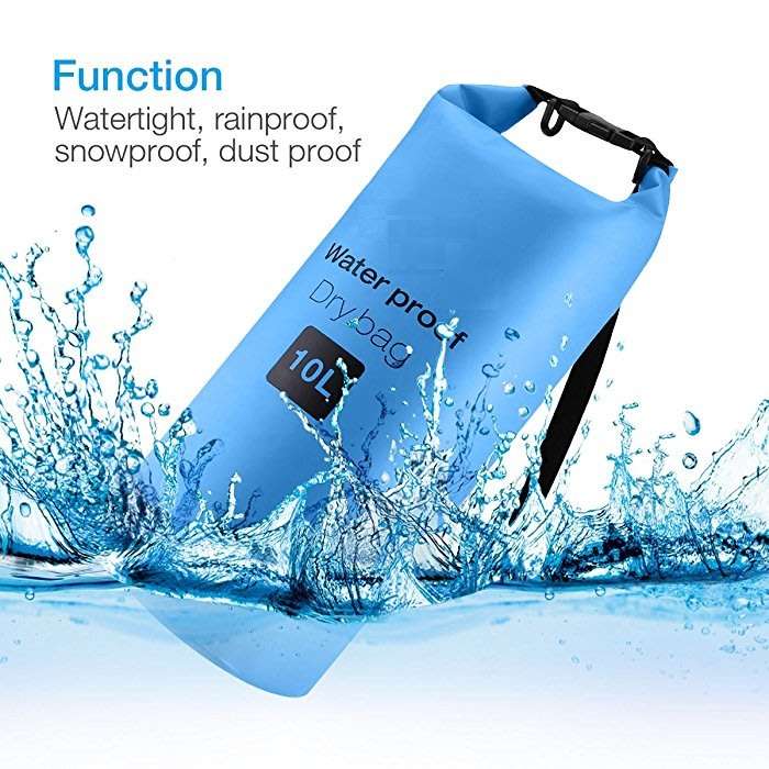 10L Waterproof Backpack, Lightweight, Durable, Foldable with Shoulder Strap