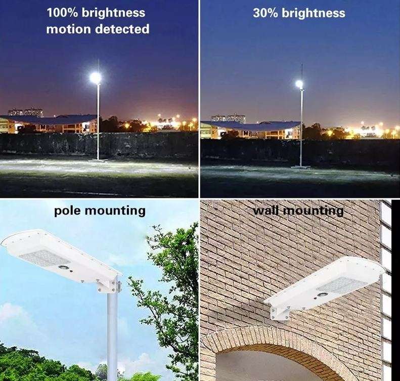 20W 42 LED SOLAR Street Light, PIR, Motion Sensor, Waterproof with 3 modes