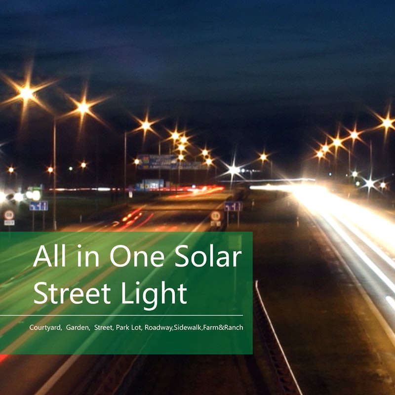 20W 42 LED SOLAR Street Light, PIR, Motion Sensor, Waterproof with 3 modes