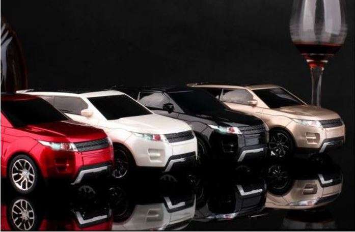 Land Rover Car Shape Bluetooth Speaker & FM Radio With Car Sound & Lights