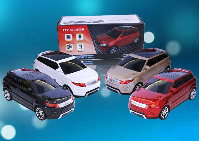 Land Rover Car Shape Bluetooth Speaker & FM Radio With Car Sound & Lights
