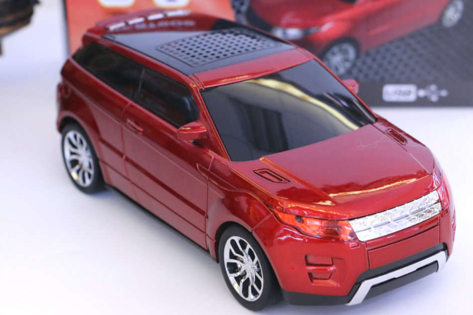 Land Rover Car Shape Bluetooth Speaker & FM Radio With Car Sound & Lights