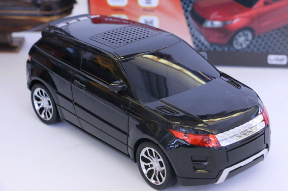 Land Rover Car Shape Bluetooth Speaker & FM Radio With Car Sound & Lights