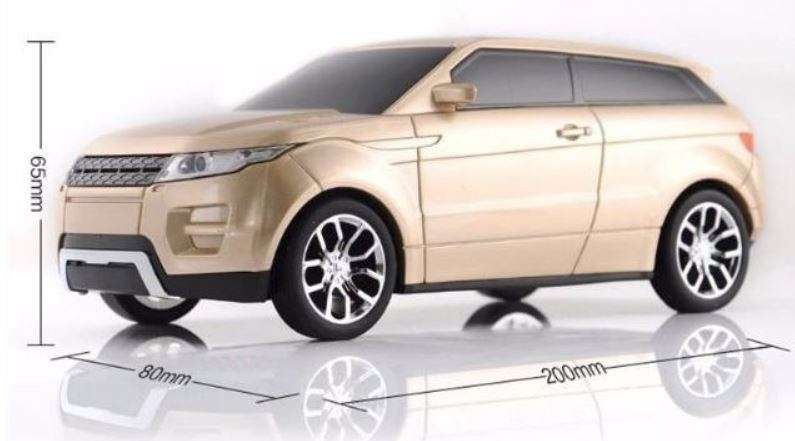 Land Rover Car Shape Bluetooth Speaker & FM Radio With Car Sound & Lights