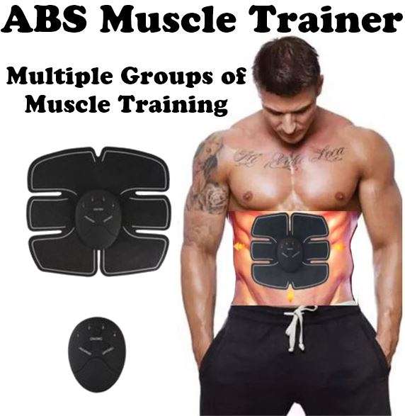 Home Gym - Wireless Electronic EMS 6 Pack Abs Muscle Simulator Kit with 5 modes