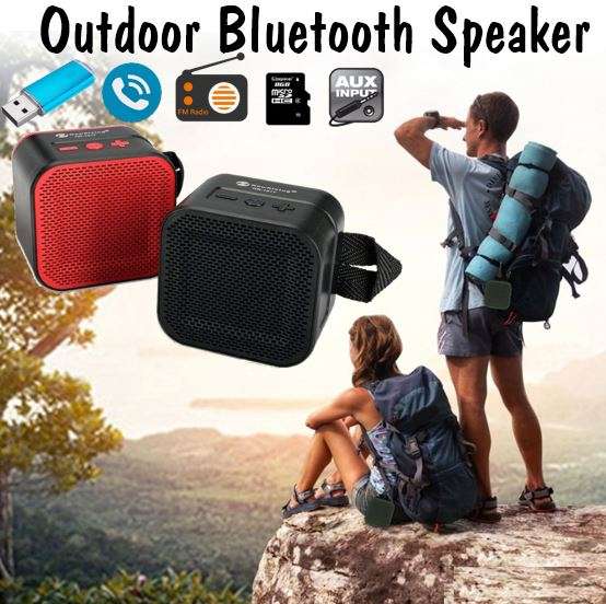 Wireless Bluetooth Speaker with AUX-in, USB, SD, built-in microphone for hand-free calls
