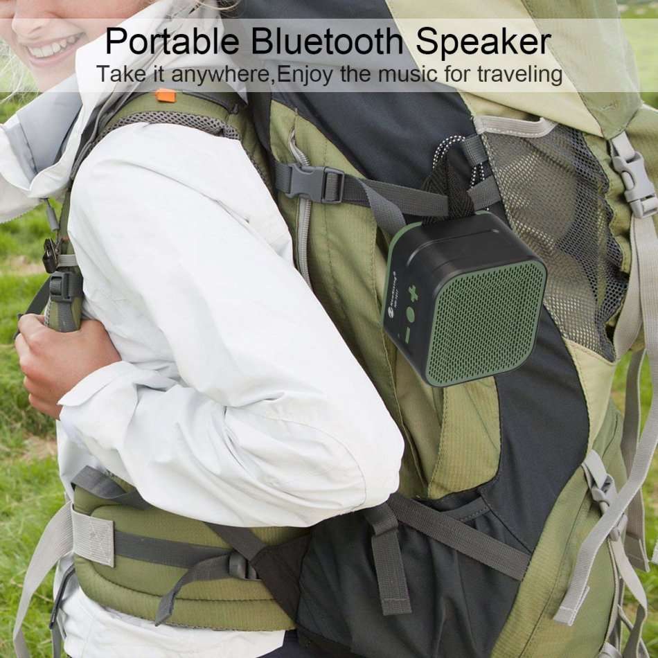 Wireless Bluetooth Speaker with AUX-in, USB, SD, built-in microphone for hand-free calls