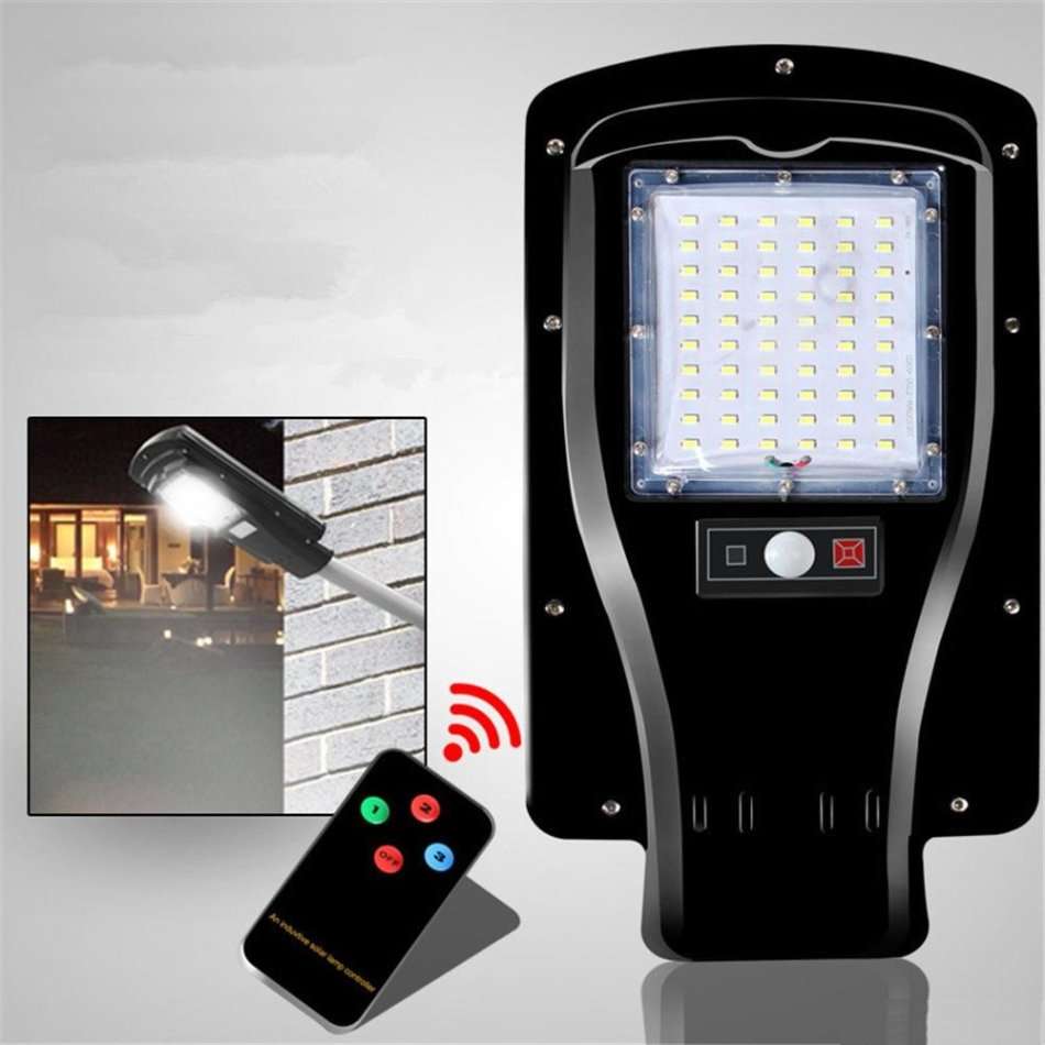 Solar Integrated LED Street Light with Remote Control and 3 Lighting Modes