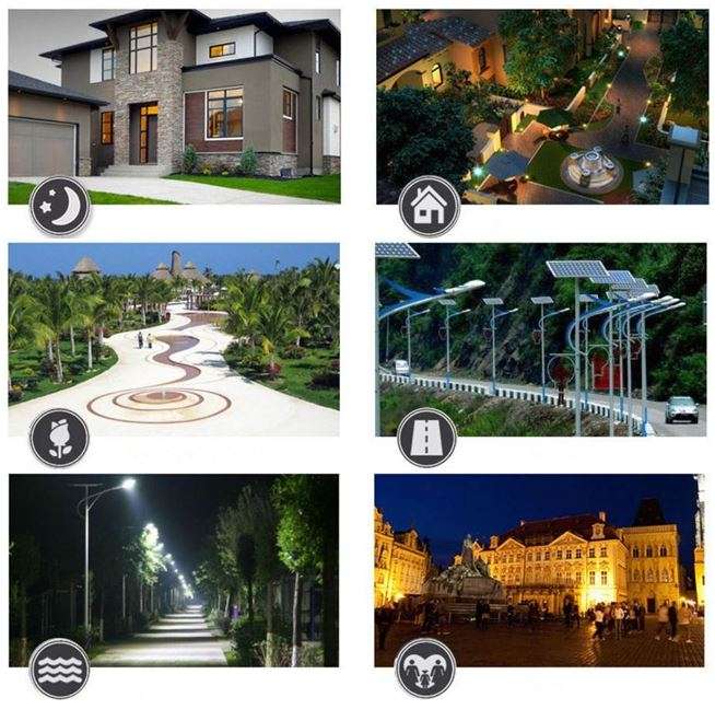 Solar Integrated LED Street Light with Remote Control and 3 Lighting Modes