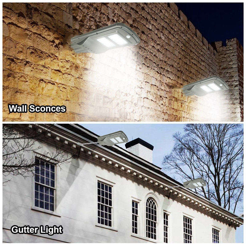 Solar Integrated LED Street Light with Remote Control and 3 Lighting Modes