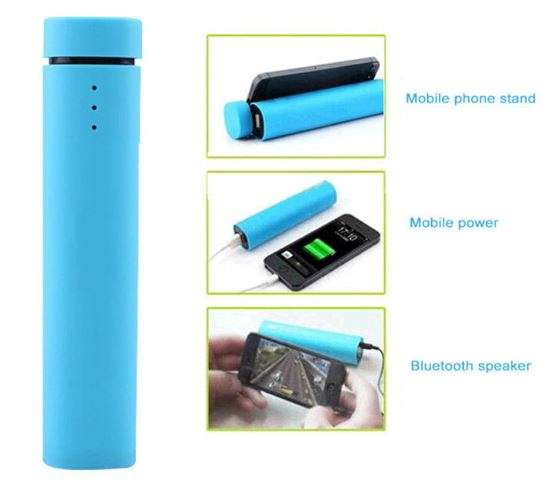 3 in 1 Wireless Bluetooth Speaker, 3000mAh Power Bank & Mobile Phone Stand