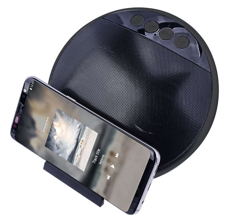 2 in 1 Super Bass Bluetooth FM Radio Speaker & Mobile Stand, supports USB, SD Card & AUX