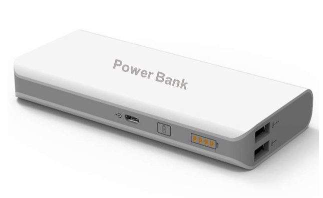 20 000mAh Power Bank Dual USB Ports for Charging of Electronic Devices With 5 in 1 Charging Cable