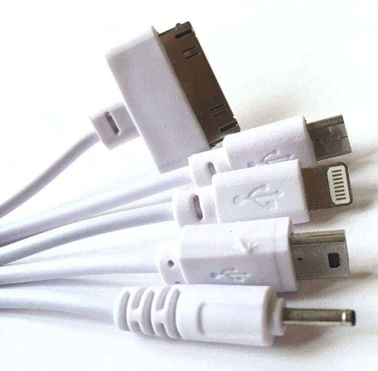 20 000mAh Power Bank Dual USB Ports for Charging of Electronic Devices With 5 in 1 Charging Cable