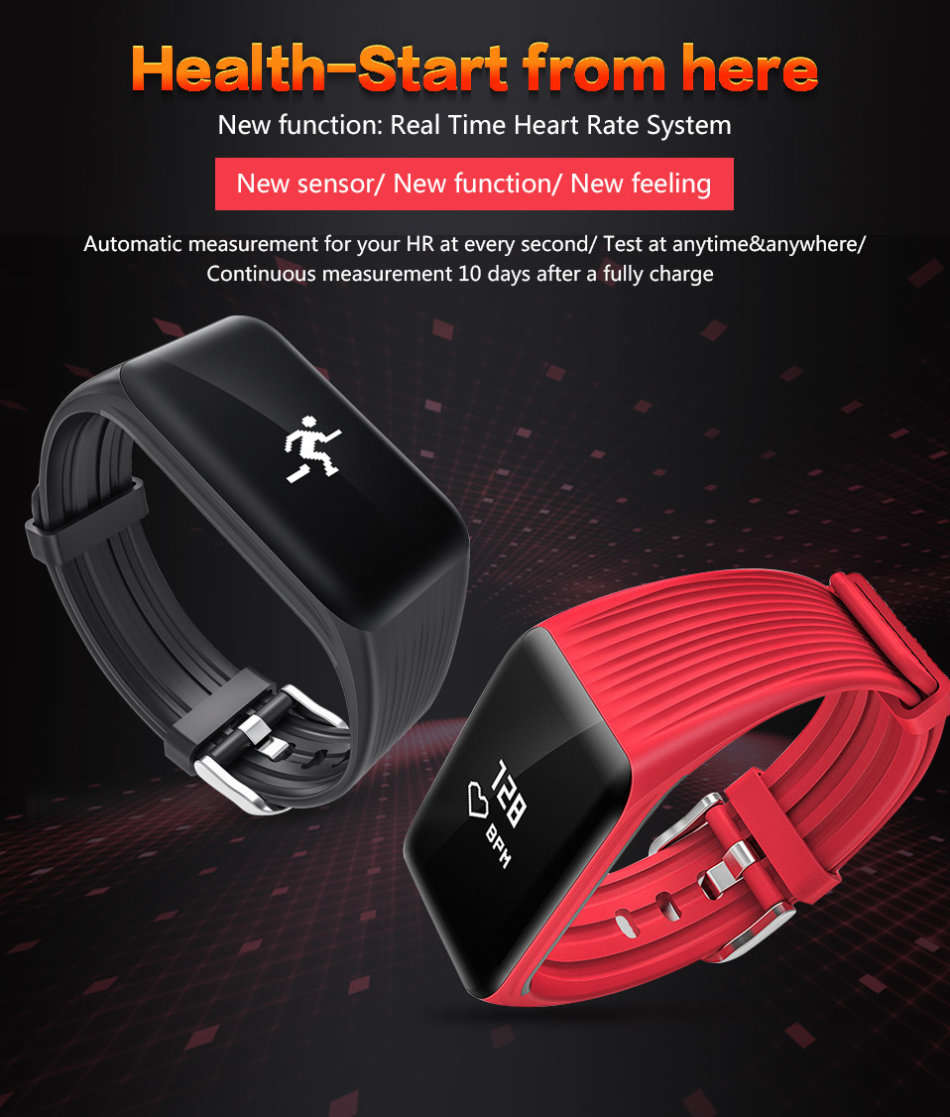 Professional Fitness Smart Watch with Heart Rate Monitor, Exercise Mode, Sleep Monitor etc.