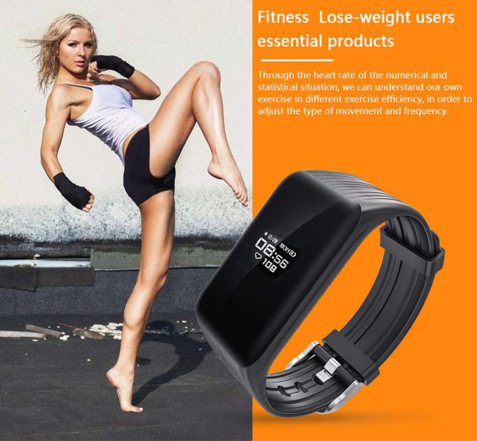 Professional Fitness Smart Watch with Heart Rate Monitor, Exercise Mode, Sleep Monitor etc.