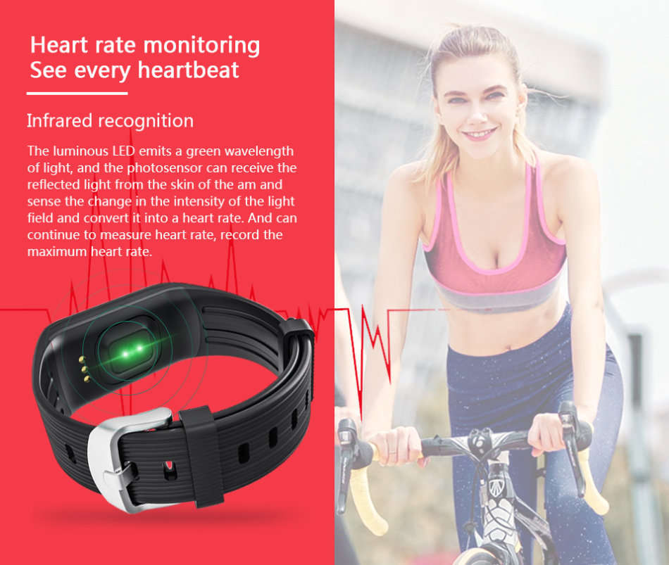 Professional Fitness Smart Watch with Heart Rate Monitor, Exercise Mode, Sleep Monitor etc.