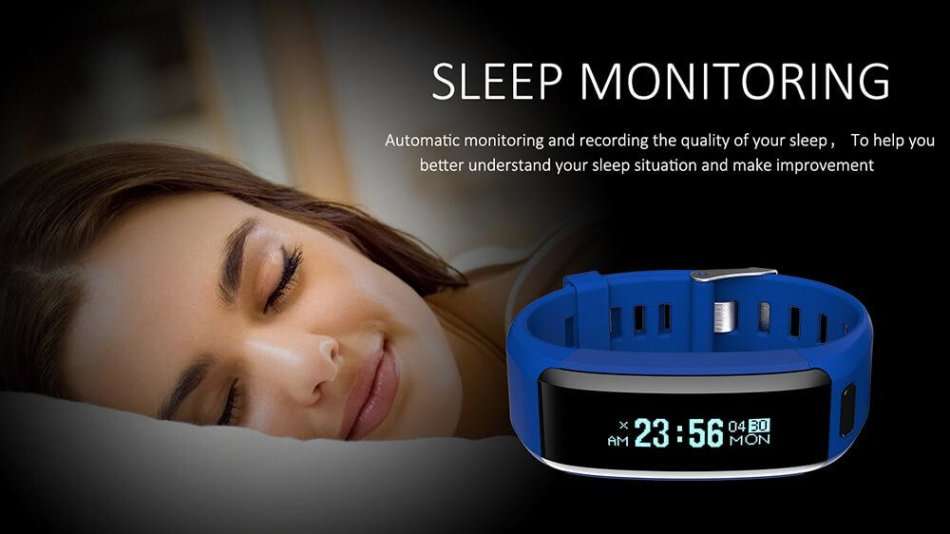 Heart Rate Monitor Smart Wristband Fitness Tracker for Android & iOS Smartphones
