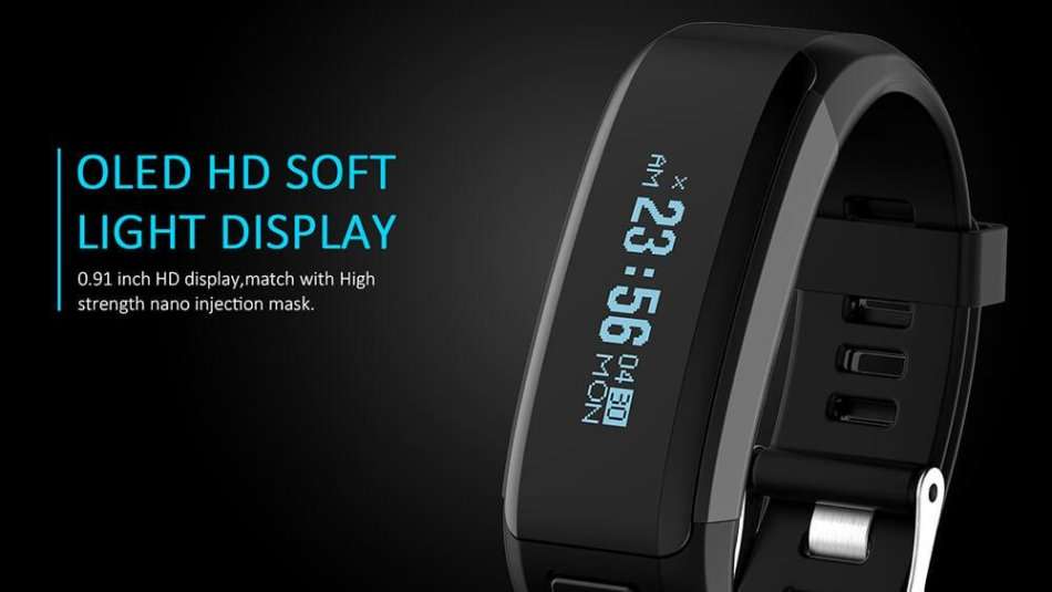 Heart Rate Monitor Smart Wristband Fitness Tracker for Android & iOS Smartphones