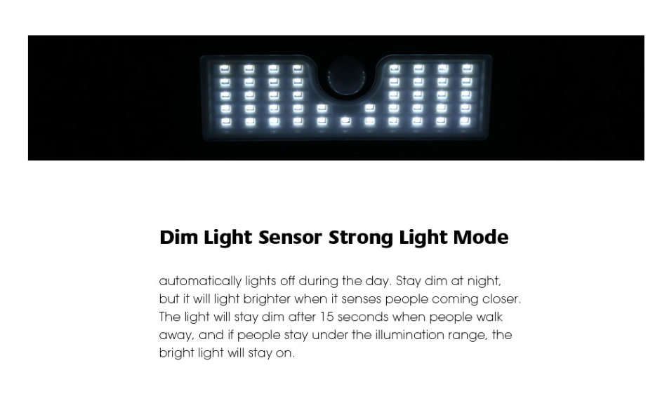 48 LED Solar Power Wall Light, PIR Motion Sensor, Waterproof, Night Sensor LOWEST COURIER FEES