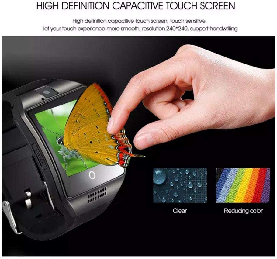 Smart Watch Phone - Supports SIM CARD, Bluetooth, Camera, Sleep Monitor, SD Card, Pedometer etc.