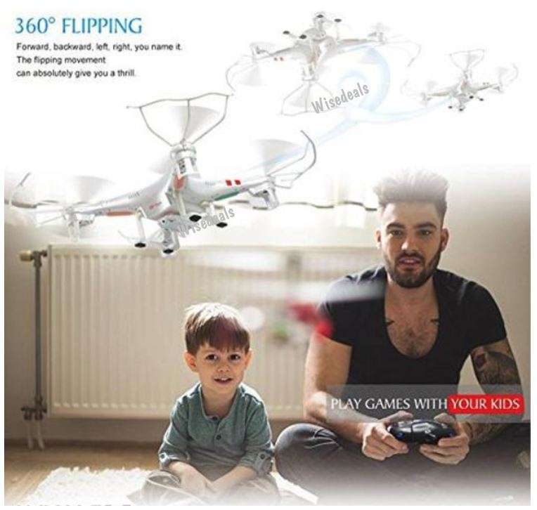 6-Aixs GYRO Remote Control 4CH Drone With LED Lights