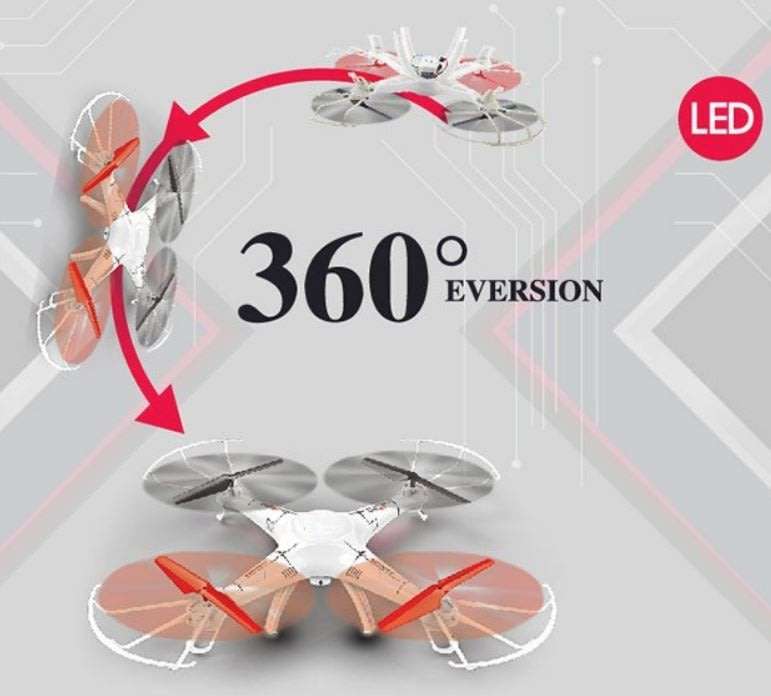 6-Aixs GYRO Remote Control 4CH Drone With LED Lights