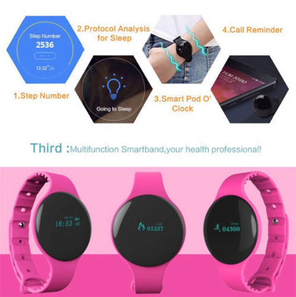 Bluetooth Smart Watch & Fitness Tracker, Pedometer, Calories etc. for Android & iOS Smartphones