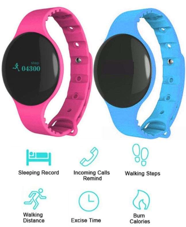 Bluetooth Smart Watch & Fitness Tracker, Pedometer, Calories etc. for Android & iOS Smartphones