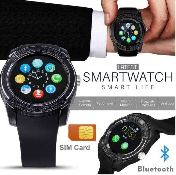 Professional Smart Watch Phone, SIM CARD, Bluetooth, Camera, Sleep Monitor, SD Card, Pedometer etc.