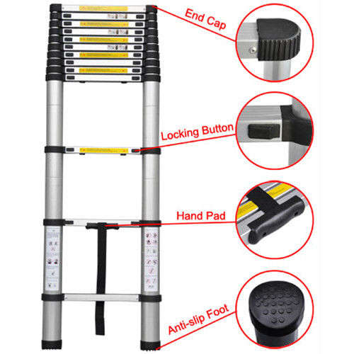 2 Meter Multi-Functional Aluminium Telescopic Extension Ladder