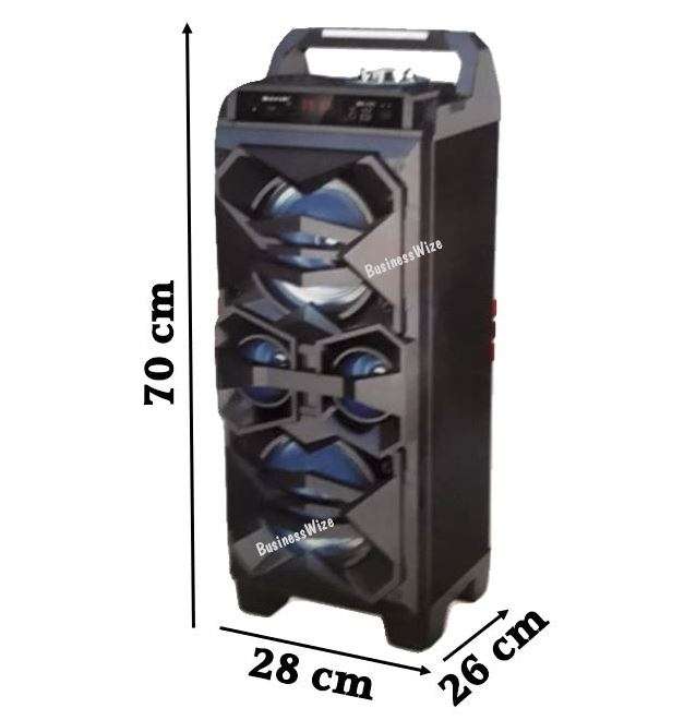 Super Large Bluetooth Karaoke Speaker With Microphone & Remote Support FM Radio, USB, TF, AUX