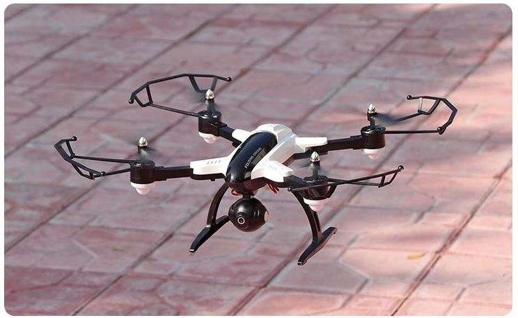 2.4GHz 4CH 6-Axis WIFI Real-Transmission Foldable Camera Drone with LED Lights for Night Flying