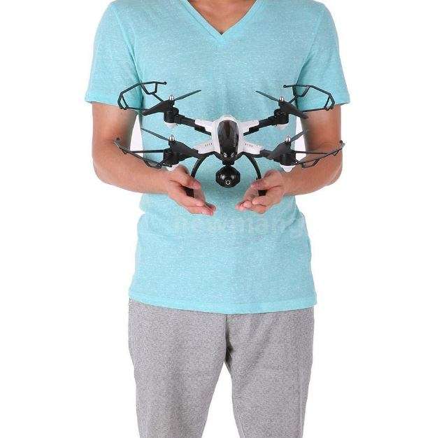 2.4GHz 4CH 6-Axis WIFI Real-Transmission Foldable Camera Drone with LED Lights for Night Flying