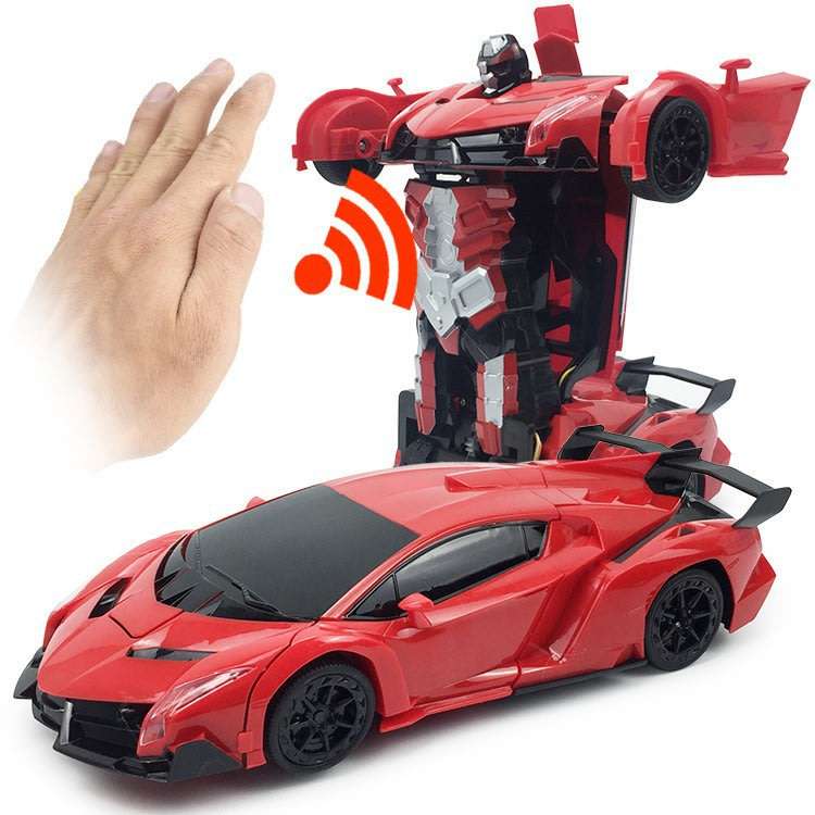 2.4Ghz Gesture Sensing Remote Control TRANSFORMER Robot Car, Xenon Style Lights & Engine Sounds