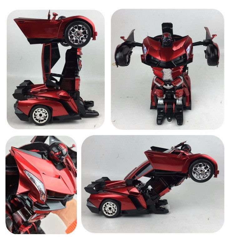 2.4Ghz Gesture Sensing Remote Control TRANSFORMER Robot Car, Xenon Style Lights & Engine Sounds