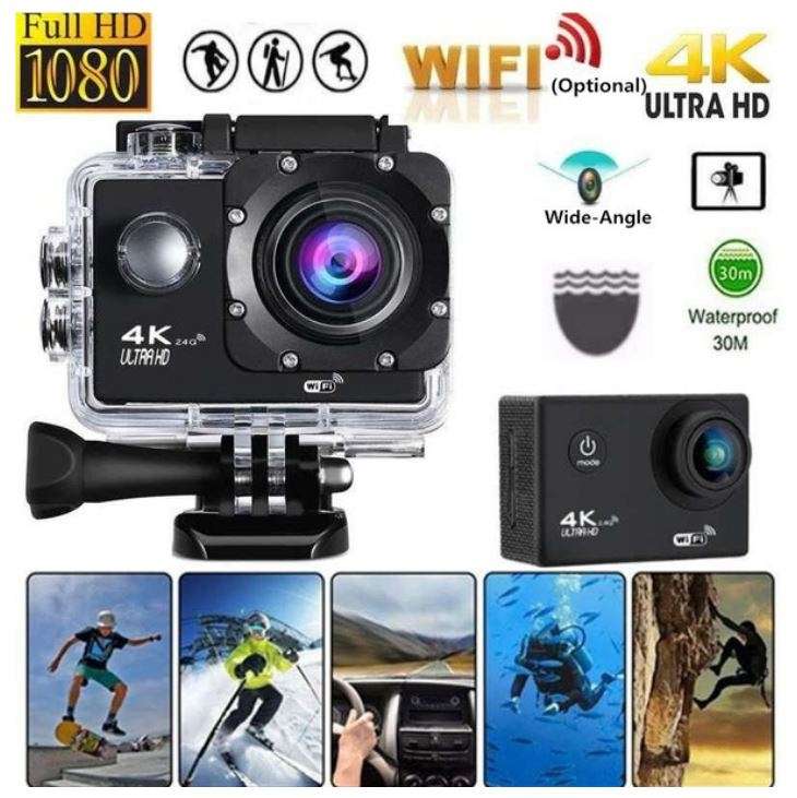 4K ULTRA HD Action Sport DVR & Camera - Waterproof, LCD Screen, Waterproof Casing..