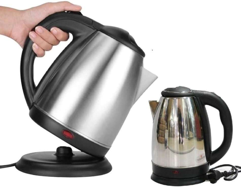 Cordless Electric Kettle - Huge 2.0 L Capacity, Stainless Steel, Boil Water Instantly