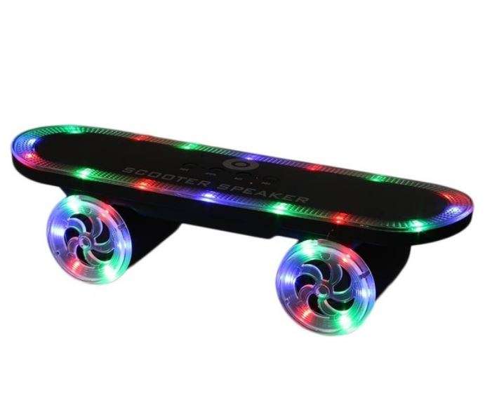 Portable Wireless Skateboard Bluetooth Speaker with Microphone, Support USB, SD Card & Aux-in