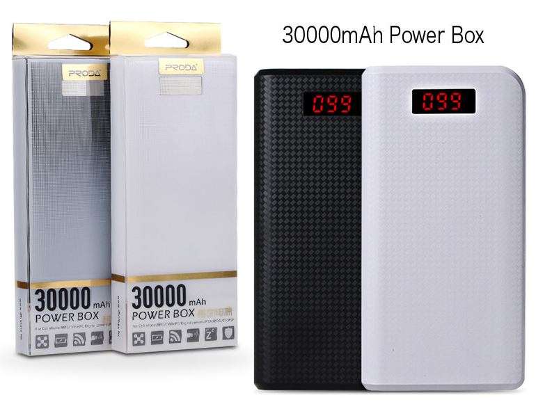 30 000mAh Power Bank - 2 USB Ports & Flashlight, Large Capacity, Fast Charge, Portable & Convenient