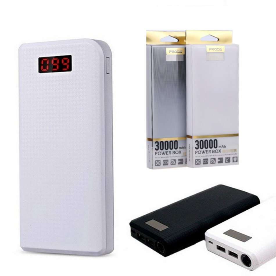 30 000mAh Power Bank - 2 USB Ports & Flashlight, Large Capacity, Fast Charge, Portable & Convenient