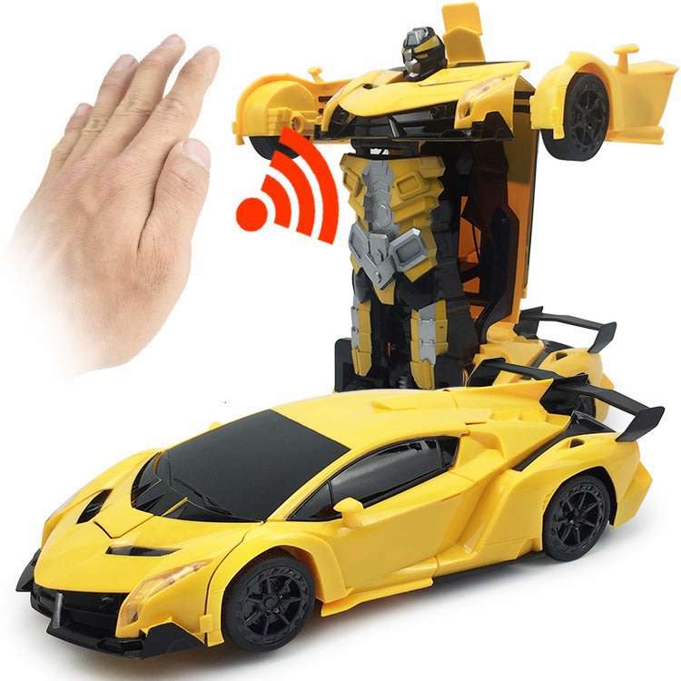 2.4Ghz Gesture Sensing Remote Control TRANSFORMER Robot Car, Xenon Style Lights & Engine Sounds