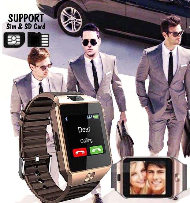 Smart Watch Phone, Support SIM CARD, Bluetooth, Camera, Sleep Monitor, SD Card, MP3, Pedometer etc.