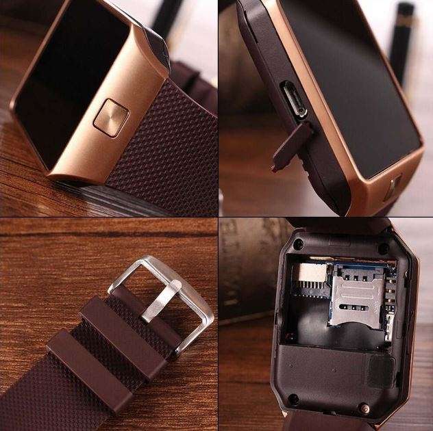 Smart Watch Phone, Support SIM CARD, Bluetooth, Camera, Sleep Monitor, SD Card, MP3, Pedometer etc.